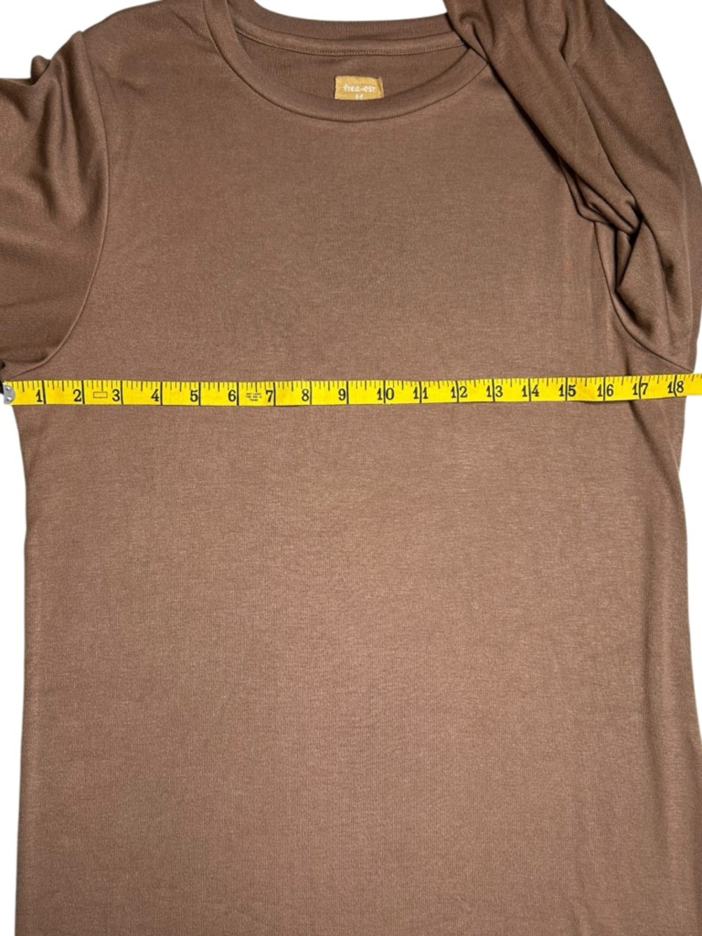 Free People Free-Est Good Feels Tee Mini Dress Brown NWT Small - Picture 13 of 14